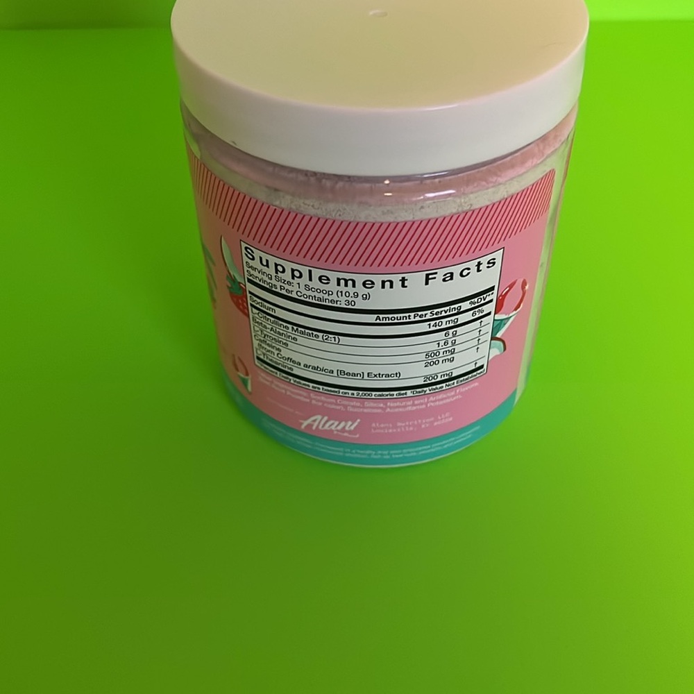 Alani NEW PRE Workout 30 Servings Hawaiian Shaved Ice Flaver - Picture 4 of 7
